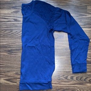 VS pink blue lace shirt